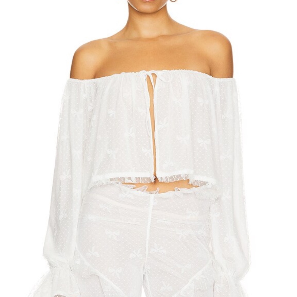 White Off-Shoulder Blouse
